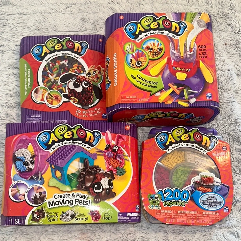 PAPERONI Deluxe Studio Building Set Craft Magic Movin’ Pets Refill Carrying Case